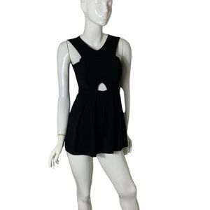 MinkPink black sleeveless cut out bodycon mini dress indie sleaze